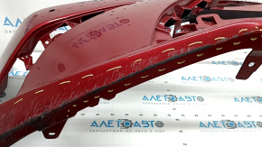 Bare front bumper Lexus ES 19-26 for parking sensors, red, scratches, crack in mount