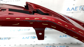 Bare front bumper Lexus ES 19-26 for parking sensors, red, scratches, crack in mount