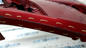 Bare front bumper Lexus ES 19-26 for parking sensors, red, scratches, crack in mount