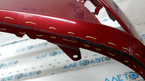 Bare front bumper Lexus ES 19-26 for parking sensors, red, scratches, crack in mount