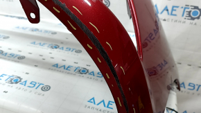 Bare front bumper Lexus ES 19-26 for parking sensors, red, scratches, crack in mount