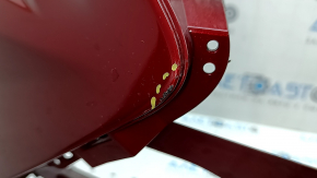 Bare front bumper Lexus ES 19-26 for parking sensors, red, scratches, crack in mount