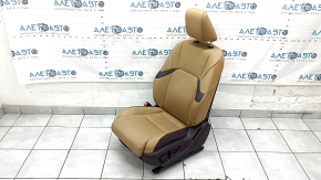 Driver's seat Lexus ES 19-22 with airbag, electric, heated, ventilated, memory, leather brown with light brown, dented, scratches, needs cleaning