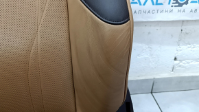 Driver's seat Lexus ES 19-22 with airbag, electric, heated, ventilated, memory, leather brown with light brown, dented, scratches, needs cleaning