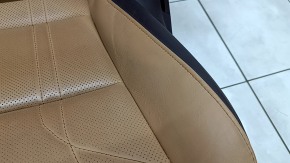 Driver's seat Lexus ES 19-22 with airbag, electric, heated, ventilated, memory, leather brown with light brown, dented, scratches, needs cleaning