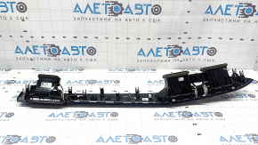 Front panel trim with deflectors, right, BMW X1 F48 16-19 M-Sport, silver with blue