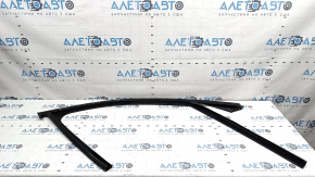 Upper door molding, front right BMW X1 F48 16-22, gloss black, with glass seal, scratches