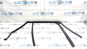Upper rear left door molding BMW X1 F48 16-22 black gloss with glass seal