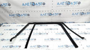 Upper rear right door molding BMW X1 F48 16-22 black gloss with glass seal