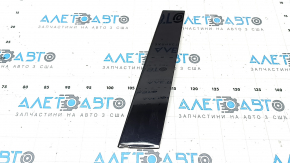 Front left side door trim Lexus ES 19-26 black gloss, scratches, broken fastener