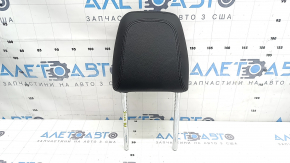 BMW X1 F48 16-22 passenger seat headrest, black leather, Sensatec