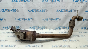 Downpipe with catalytic converter Ford Mustang mk6 18-23 2.3T, with bracket, torn mesh