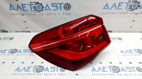 BMW X1 F48 16-19 LED outer wing light, left, scratches, cracks under the glass
