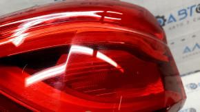 BMW X1 F48 16-19 LED outer wing light, left, scratches, cracks under the glass