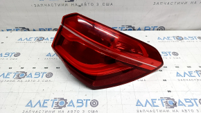 BMW X1 F48 16-19 LED outer right fender light, scratches, cracks under the glass