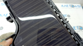 Cup holder for the center console with a trim for Lexus ES 19-22 in dark wood, glossy, scratches