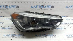 Front right headlight complete BMW X1 F48 16-19 LED, for polishing