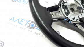 Naked steering wheel BMW X1 F48 16-22 black leather with heating, M-Sport, scratches