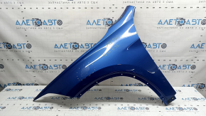 Front left wing BMW X1 F48 16-22 blue B45, painted 0.35, varnish peeled off