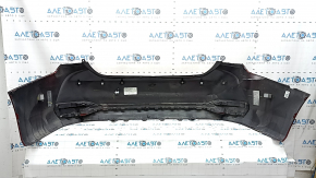 Bare rear bumper Lexus ES250 ES300h 20-26 for parking sensors, red, tears, scratches, broken fasteners, missing fragment