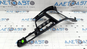 BMW X1 F48 16-19 center console trim, gloss black, worn