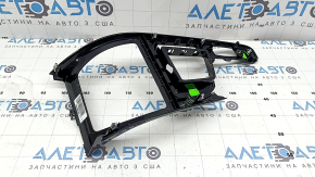 BMW X1 F48 16-19 center console trim, gloss black, worn