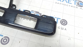 BMW X1 F48 16-19 center console trim, gloss black, worn