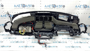 Torpedo front panel with AIRBAG Lexus ES 19-22 brown, under projection, worn