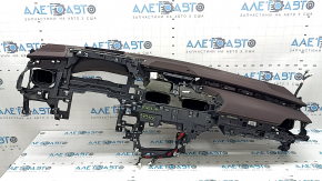 Torpedo front panel with AIRBAG Lexus ES 19-22 brown, under projection, worn