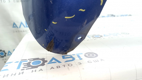 Front bare bumper BMW X1 F48 16-19 for parking sensors and PMA, M-Sport, blue, chips, unfinished holes, cracks, scratches