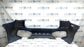 Rear bare bumper BMW X1 F48 16-22 for parking sensors, M-Sport, blue, scratches