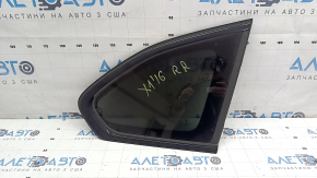 Rear right fixed glass window BMW X1 F48 16-22 black gloss, tinted