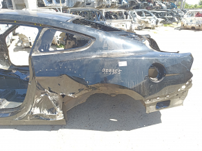 Quarter wing rear left Ford Mustang mk6 15-23 coupe, on the body, black. dented, torn