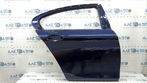 Bare rear right door BMW 5 F10 11-16 blue A89, bump, paint drips