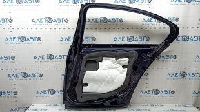 Bare rear right door BMW 5 F10 11-16 blue A89, bump, paint drips