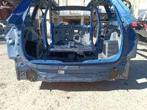 Rear panel BMW X1 F48 16-22 2 parts, blue, on the body