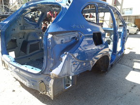 Quarter wing rear right BMW X1 F48 16-22 blue, on the body, bumper
