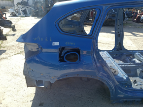 Quarter wing rear right BMW X1 F48 16-22 blue, on the body, bumper