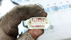 Wiring for the front bumper of a BMW 5 F10 11-16 for parking sensors, the connector mount is broken