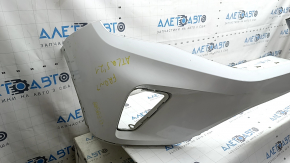 Bare front bumper VW Atlas 21-23 without parking sensors, white, chips, non-factory holes, cobwebs