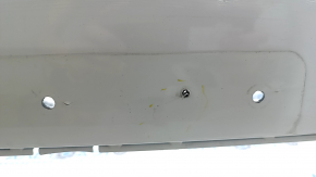 Bare front bumper VW Atlas 21-23 without parking sensors, white, chips, non-factory holes, cobwebs