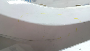 Bare front bumper VW Atlas 21-23 without parking sensors, white, chips, non-factory holes, cobwebs