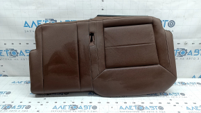 Rear seat cushion 2nd row left VW Atlas 21-23 brown leather, white stitching, perforation