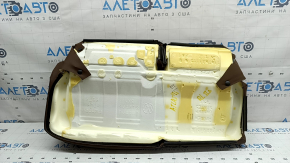 Rear seat cushion 2nd row left VW Atlas 21-23 brown leather, white stitching, perforation