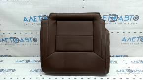 Rear seat cushion, 3rd row, right, VW Atlas 21-23, brown leather, white stitching, perforation