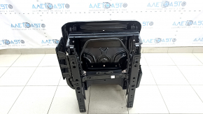 Backrest of the rear row of seats, 2nd row, right, VW Atlas 21-23, brown leather, white stitching, with frame, perforation