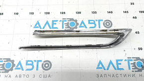Left rear bumper molding BMW 5 F10 11-16 Luxury Line, broken guide