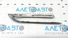 Right rear bumper molding BMW 5 F10 11-16 Luxury Line, broken guide