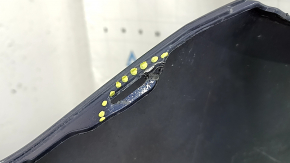 Rear bare bumper BMW 5 F10 14-16 for parking sensors, Luxury, blue, broken fasteners, scratches, dents