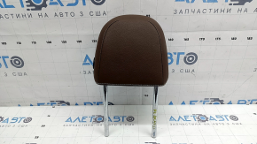 Front left headrest VW Atlas 21-23 brown leather, white stitching